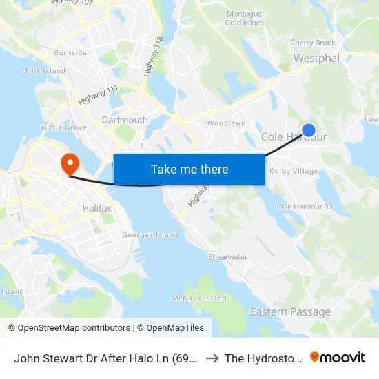 John Stewart Dr After Halo Ln (6994) to The Hydrostone map