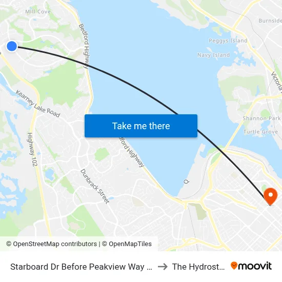 Starboard Dr Before Peakview Way (9092) to The Hydrostone map