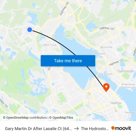 Gary Martin Dr After Lasalle Ct (6489) to The Hydrostone map