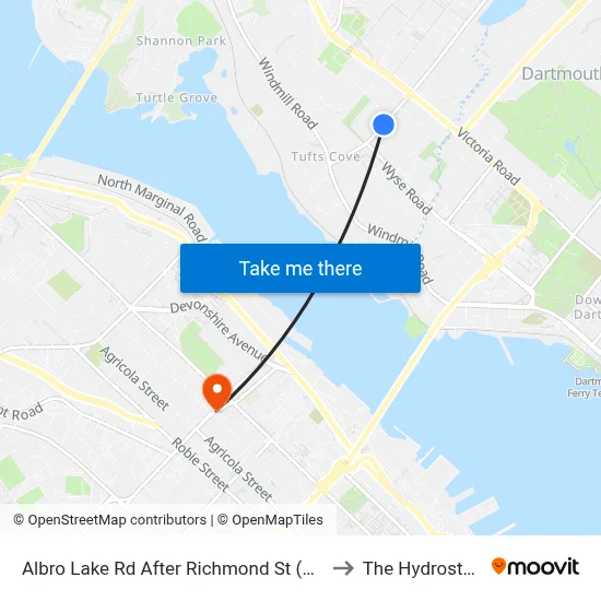 Albro Lake Rd After Richmond St (6019) to The Hydrostone map