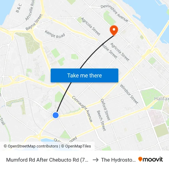 Mumford Rd After Chebucto Rd (7275) to The Hydrostone map