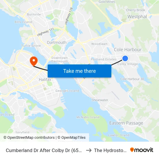 Cumberland Dr After Colby Dr (6541) to The Hydrostone map