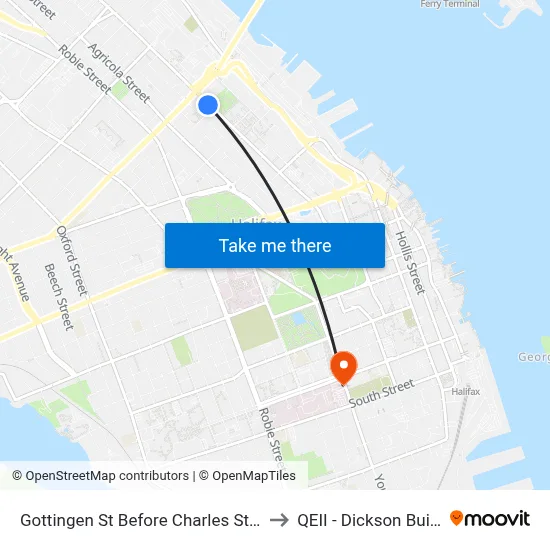 Gottingen St Before Charles St (2327) to QEII - Dickson Building map