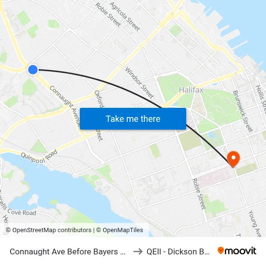Connaught Ave Before Bayers Rd (2389) to QEII - Dickson Building map