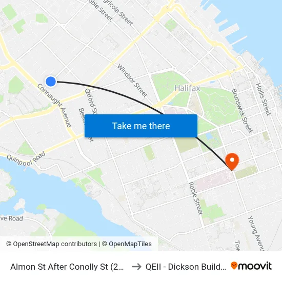 Almon St After Conolly St (2392) to QEII - Dickson Building map