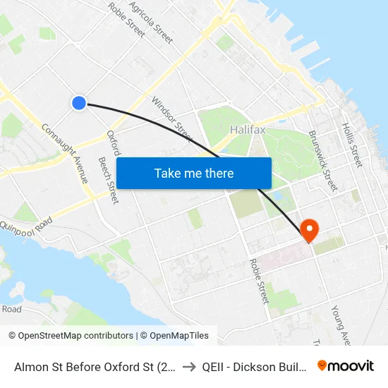 Almon St Before Oxford St (2394) to QEII - Dickson Building map