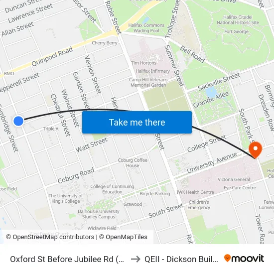 Oxford St Before Jubilee Rd (2308) to QEII - Dickson Building map