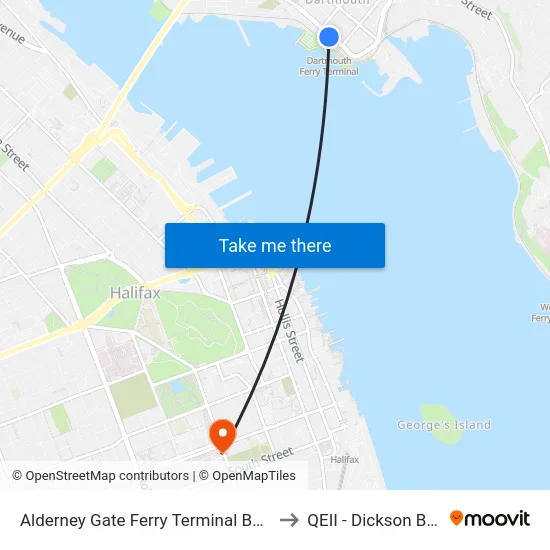 Alderney Gate Ferry Terminal Bay 3 (6064) to QEII - Dickson Building map