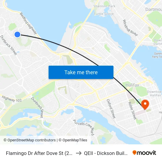 Flamingo Dr After Dove St (2303) to QEII - Dickson Building map