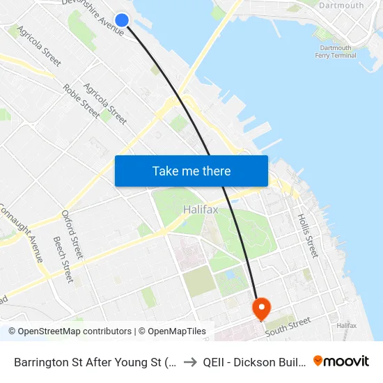 Barrington St After Young St (2274) to QEII - Dickson Building map