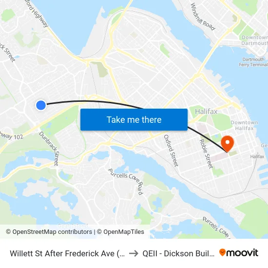 Willett St After Frederick Ave (2299) to QEII - Dickson Building map