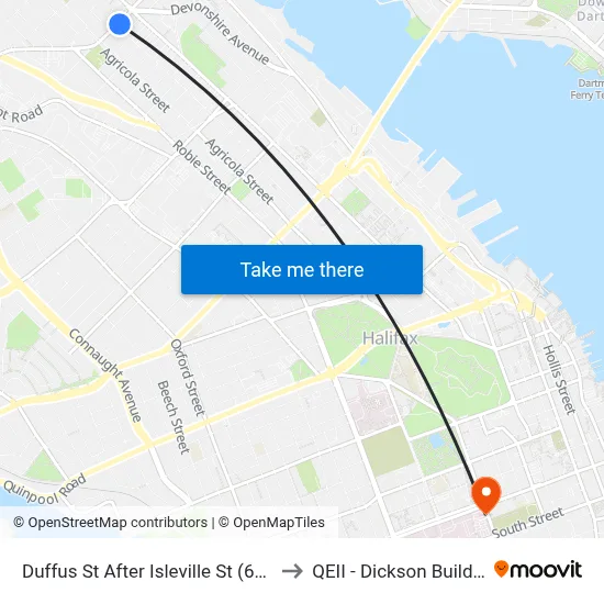 Duffus St After Isleville St (6581) to QEII - Dickson Building map