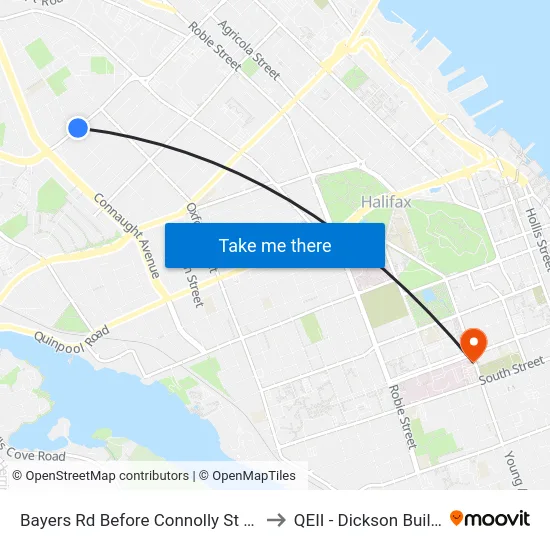 Bayers Rd Before Connolly St (6201) to QEII - Dickson Building map