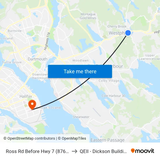 Ross Rd Before Hwy 7 (8766) to QEII - Dickson Building map