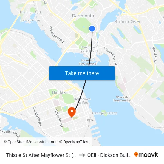 Thistle St After Mayflower St (8386) to QEII - Dickson Building map