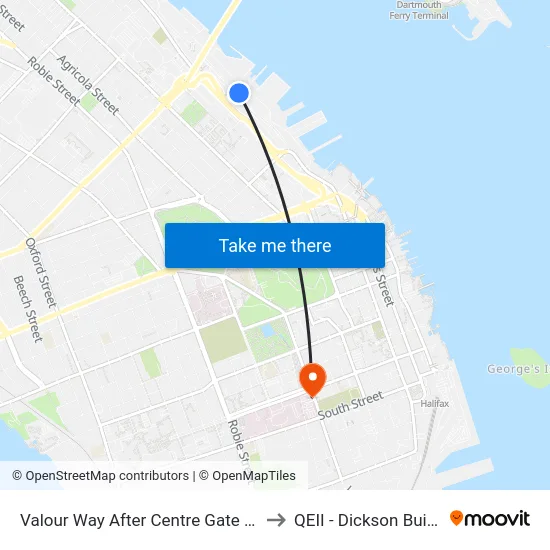 Valour Way After Centre Gate (6571) to QEII - Dickson Building map