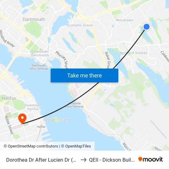 Dorothea Dr After Lucien Dr (6575) to QEII - Dickson Building map