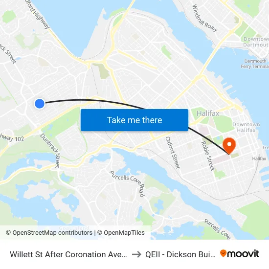 Willett St After Coronation Ave (8490) to QEII - Dickson Building map