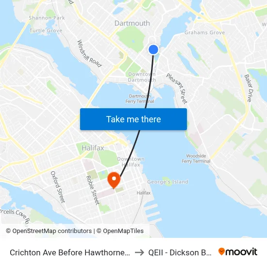 Crichton Ave Before Hawthorne St (6536) to QEII - Dickson Building map