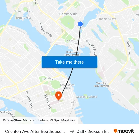 Crichton Ave After Boathouse Ln (6534) to QEII - Dickson Building map