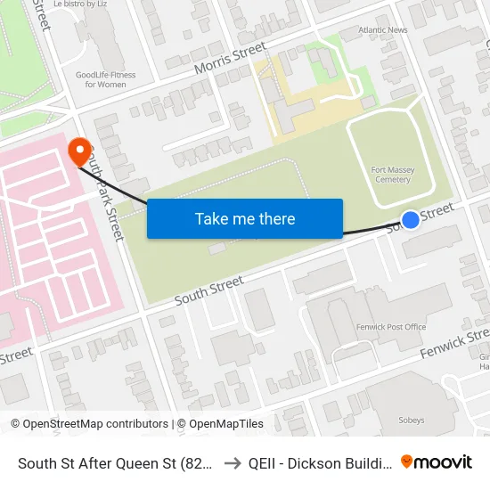 South St After Queen St (8292) to QEII - Dickson Building map