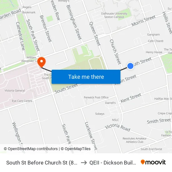 South St Before Church St (8294) to QEII - Dickson Building map