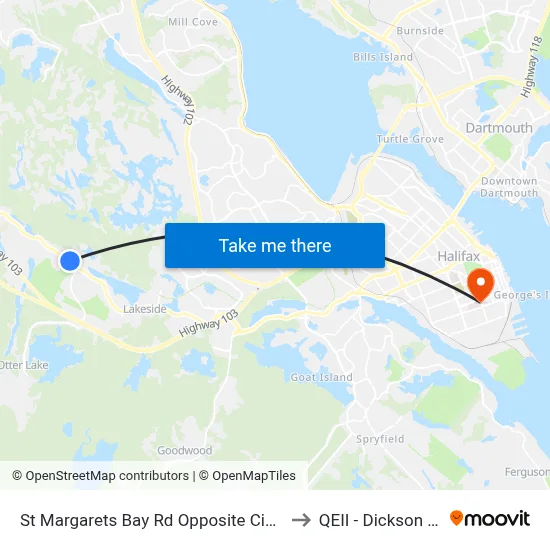 St Margarets Bay Rd Opposite Civic 1982 (6143) to QEII - Dickson Building map