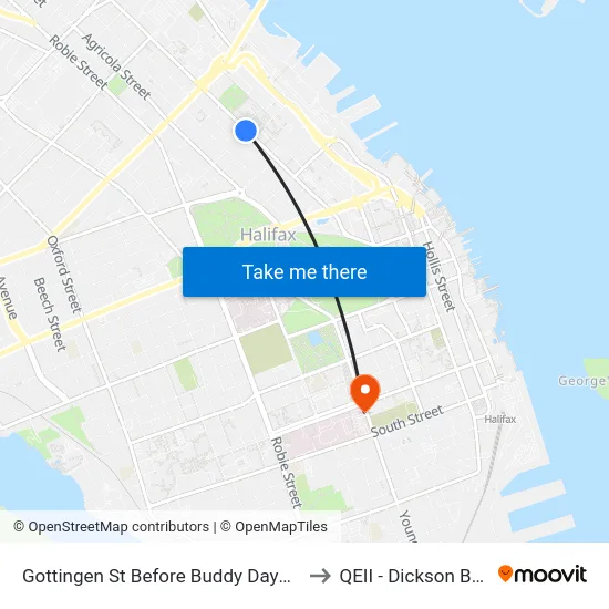 Gottingen St Before Buddy Daye St (6780) to QEII - Dickson Building map