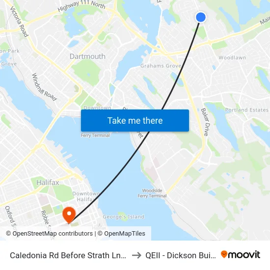 Caledonia Rd Before Strath Ln (6363) to QEII - Dickson Building map
