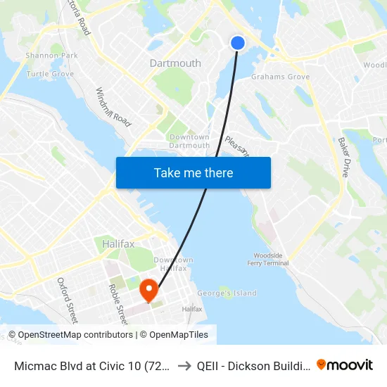Micmac Blvd at Civic 10 (7210) to QEII - Dickson Building map