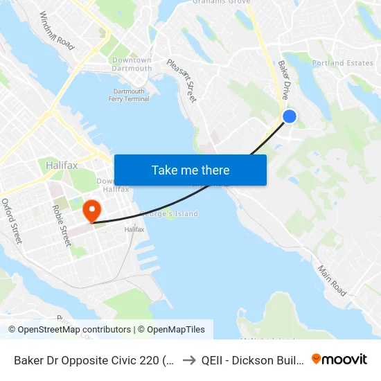 Baker Dr Opposite Civic 220 (8848) to QEII - Dickson Building map