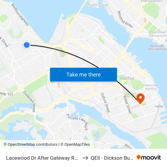Lacewood Dr After Gateway Rd (7069) to QEII - Dickson Building map