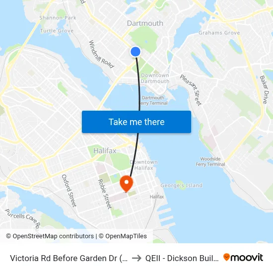 Victoria Rd Before Garden Dr (7197) to QEII - Dickson Building map
