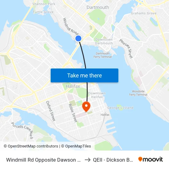 Windmill Rd Opposite Dawson St (8538) to QEII - Dickson Building map