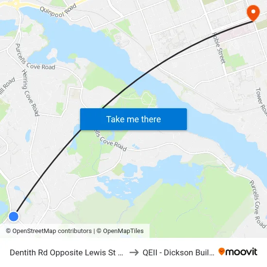 Dentith Rd Opposite Lewis St (6562) to QEII - Dickson Building map