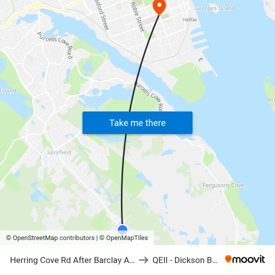 Herring Cove Rd After Barclay Ave (6878) to QEII - Dickson Building map