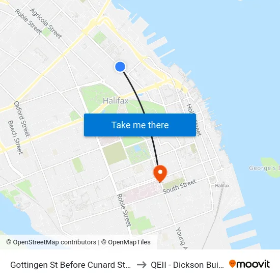 Gottingen St Before Cunard St (6779) to QEII - Dickson Building map