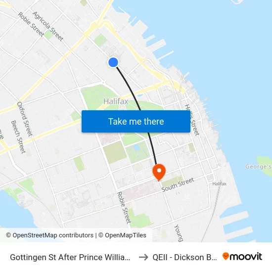 Gottingen St After Prince William St (6775) to QEII - Dickson Building map