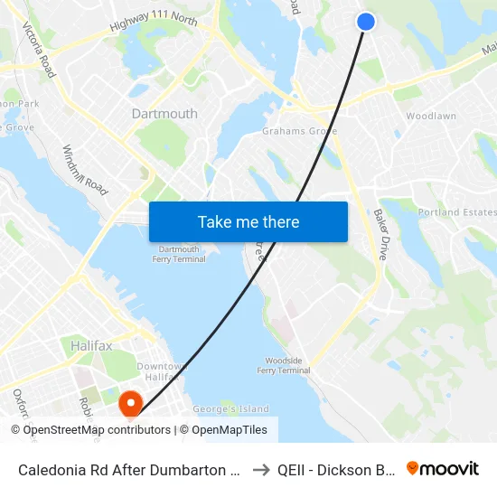 Caledonia Rd After Dumbarton Ave (6357) to QEII - Dickson Building map