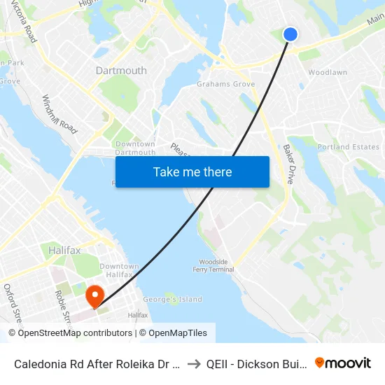 Caledonia Rd After Roleika Dr (6355) to QEII - Dickson Building map