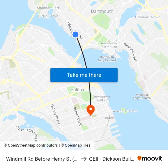 Windmill Rd Before Henry St (8524) to QEII - Dickson Building map