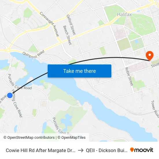 Cowie Hill Rd After Margate Dr (6516) to QEII - Dickson Building map