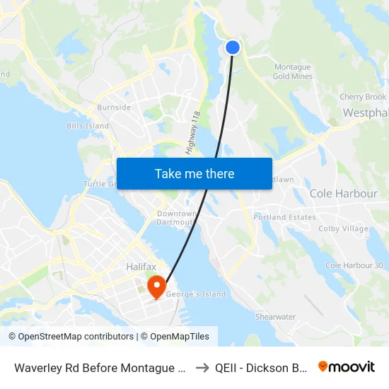 Waverley Rd Before Montague Rd (8457) to QEII - Dickson Building map