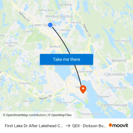 First Lake Dr After Lakehead Ct (6695) to QEII - Dickson Building map