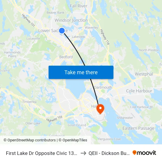 First Lake Dr Opposite Civic 133 (6694) to QEII - Dickson Building map