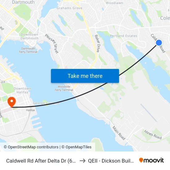 Caldwell Rd After Delta Dr (6349) to QEII - Dickson Building map