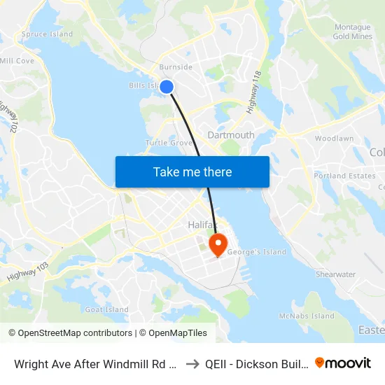 Wright Ave After Windmill Rd (8609) to QEII - Dickson Building map