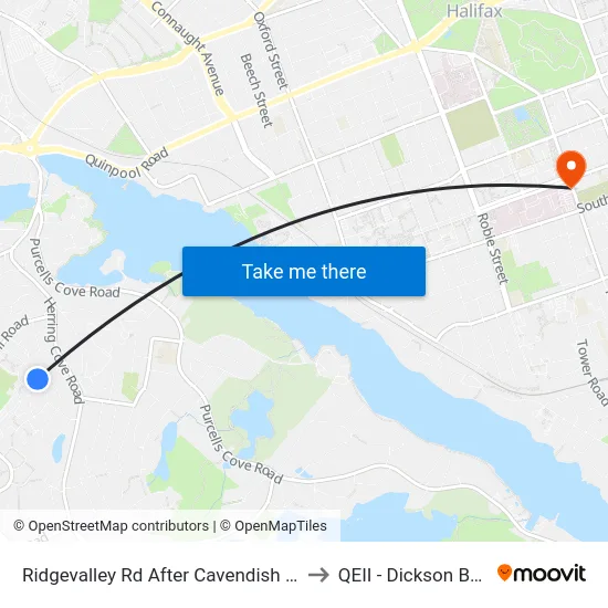 Ridgevalley Rd After Cavendish Rd (8166) to QEII - Dickson Building map