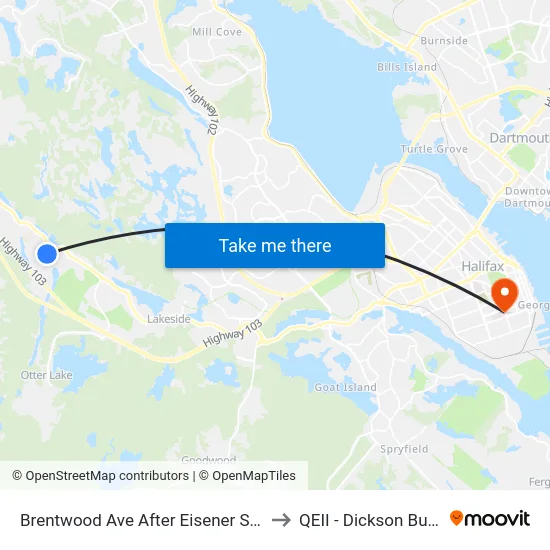 Brentwood Ave After Eisener St (6318) to QEII - Dickson Building map