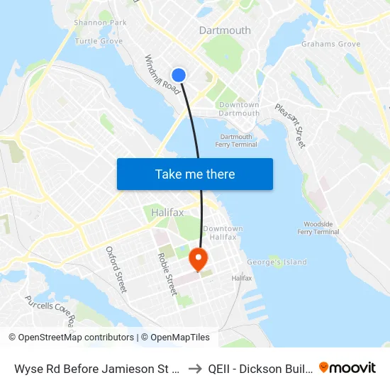 Wyse Rd Before Jamieson St (8617) to QEII - Dickson Building map